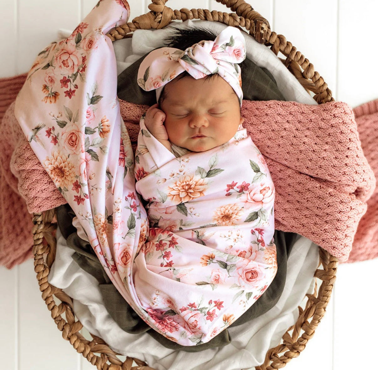 Snuggle Hunny Wrap & Topknot Set – Various