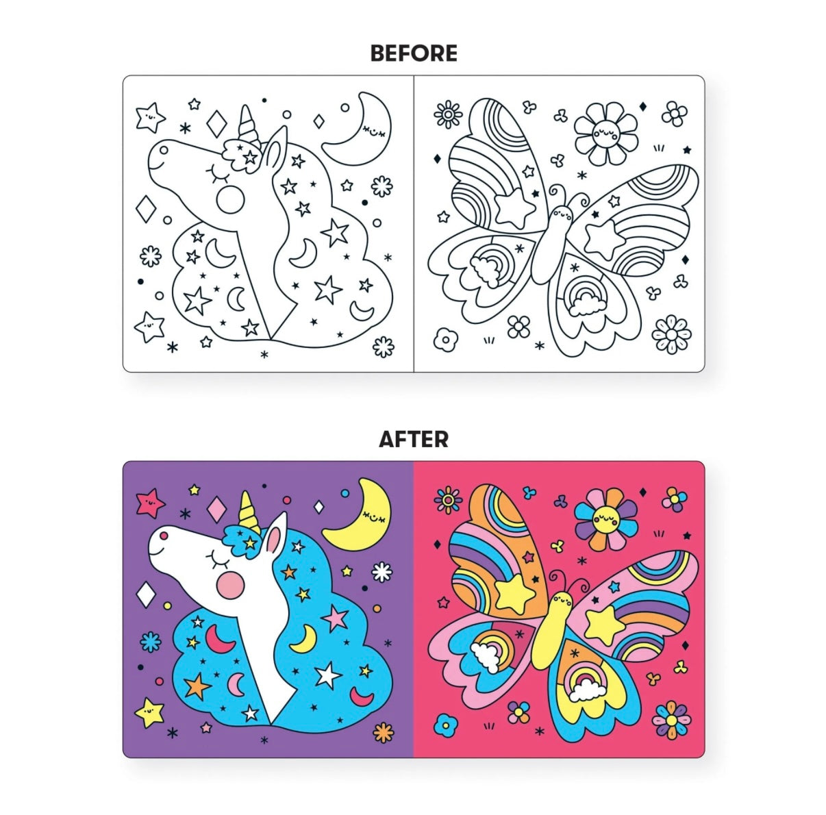 Mudpuppy Unicorns Colour Change Magic Bath Book