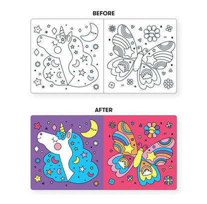 Mudpuppy Unicorns Colour Change Magic Bath Book
