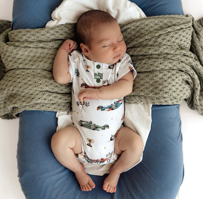 Snuggle Hunny Little Racers Short Sleeve Bodysuit