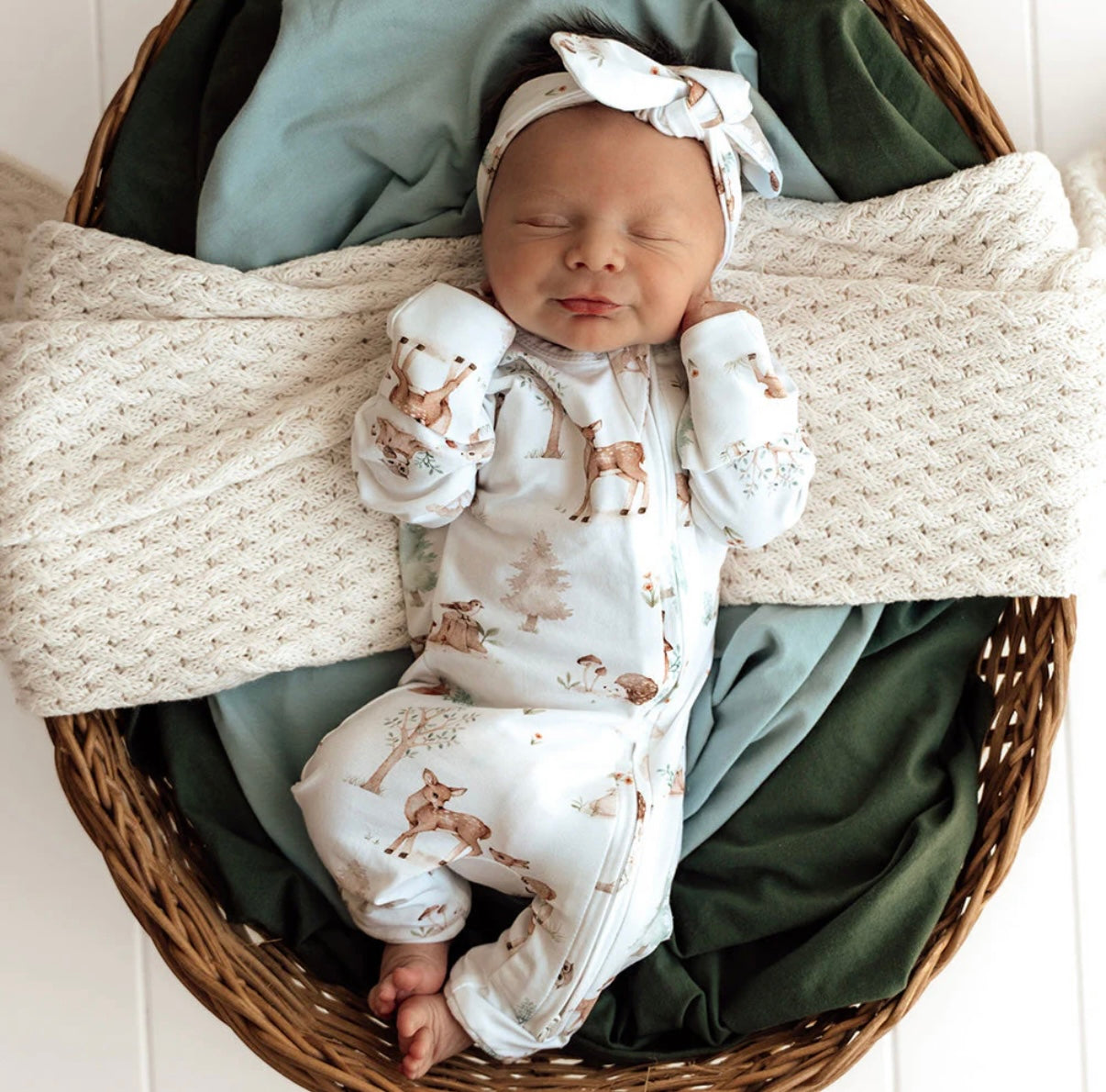 Snuggle Hunny Woodland Tales Snugglesuit Convertible Romper
