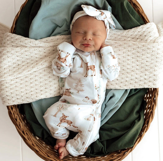 Snuggle Hunny Woodland Tales Snugglesuit Convertible Romper