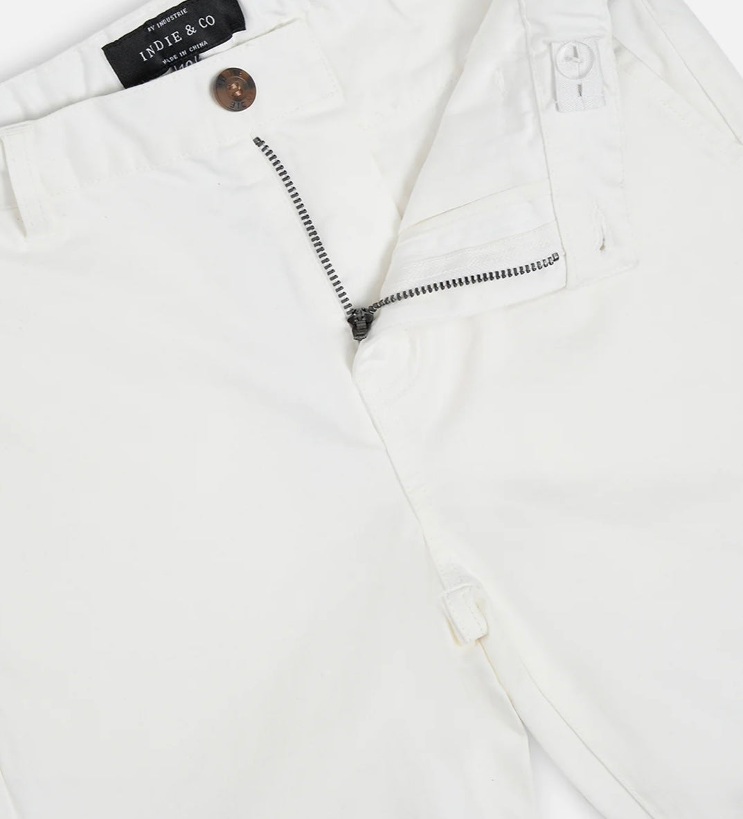 Indie Kids Cuba Chino Shorts Antique White