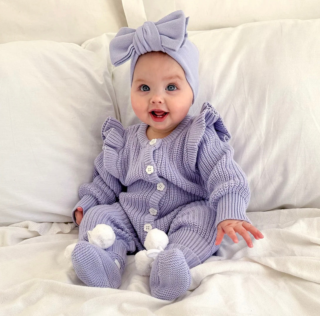 Thea With Love Frilly Lavender Romper