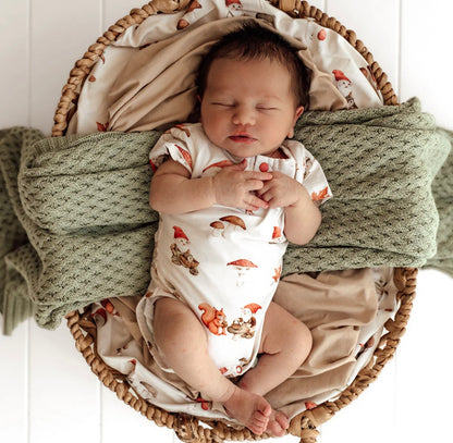 Snuggle Hunny Gnomes Short Sleeve Bodysuit
