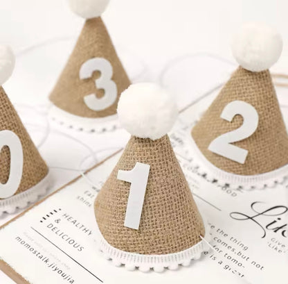 2nd Birthday Burlap Party Hat