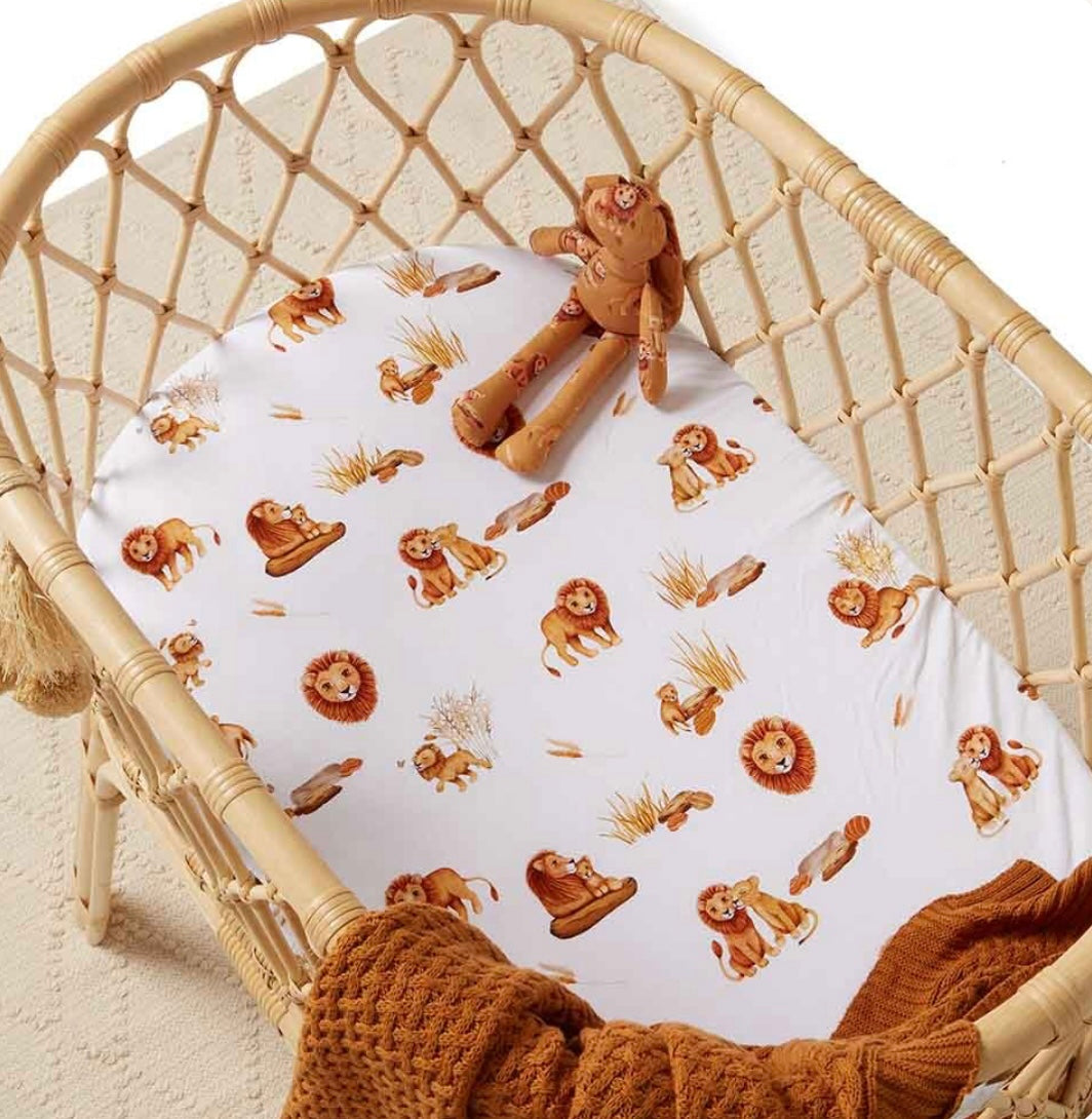 Snuggle Hunny Bassinet / Change Pad Cover Lion