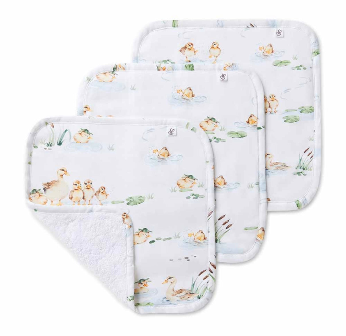 Snuggle Hunny Duck Pond Wash Cloths 3 Pack