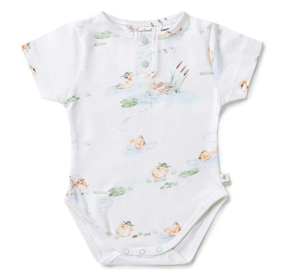 Snuggle Hunny Duck Pond Short Sleeve Bodysuit