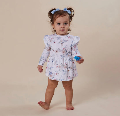 Snuggle Hunny Sweet Swallows Long Sleeve Dress