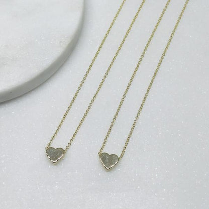 Mummy & Me Mother & Daughter Heart Necklaces Gold