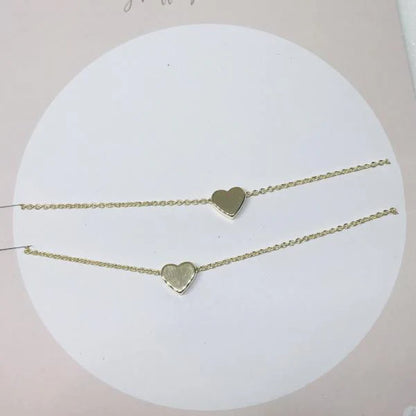 Mummy & Me Mother & Daughter Heart Necklaces Gold