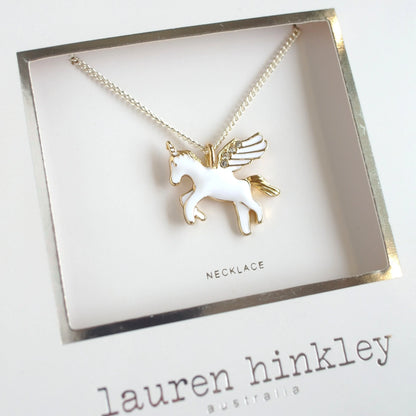 Lauren Hinkley Necklace | Flying Unicorn