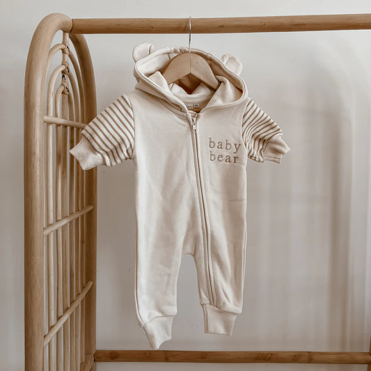 Blossom & Pear 'Baby Bear' Hoodie Zip Romper