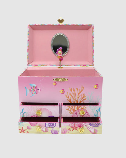 Pink Poppy Enchanted Mermaid Musical Jewellery Box