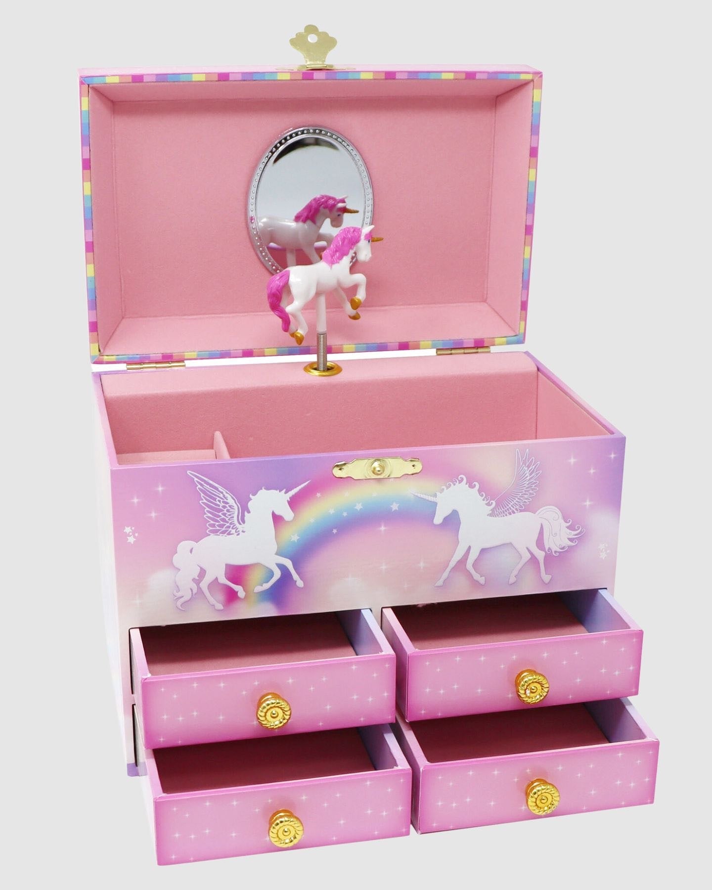 Pink Poppy Dreamland Unicorn  Musical Jewellery Box