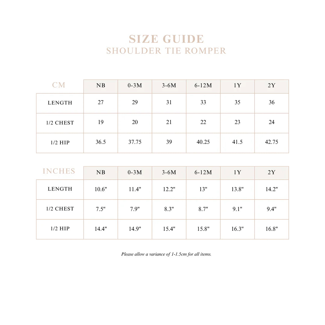 Blossom & Pear Scarlett Dobby Tie Romper