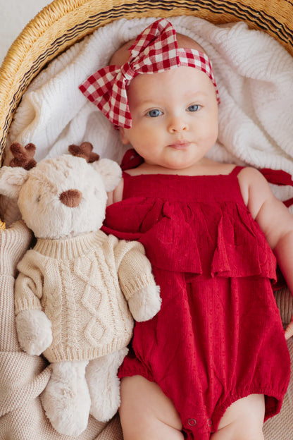 Blossom & Pear Scarlett Dobby Tie Romper