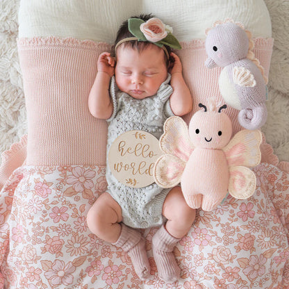 Cuddle + Kind Baby Butterfly Petal Pink