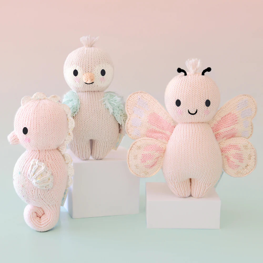 Cuddle + Kind Baby Seahorse Powder Pink