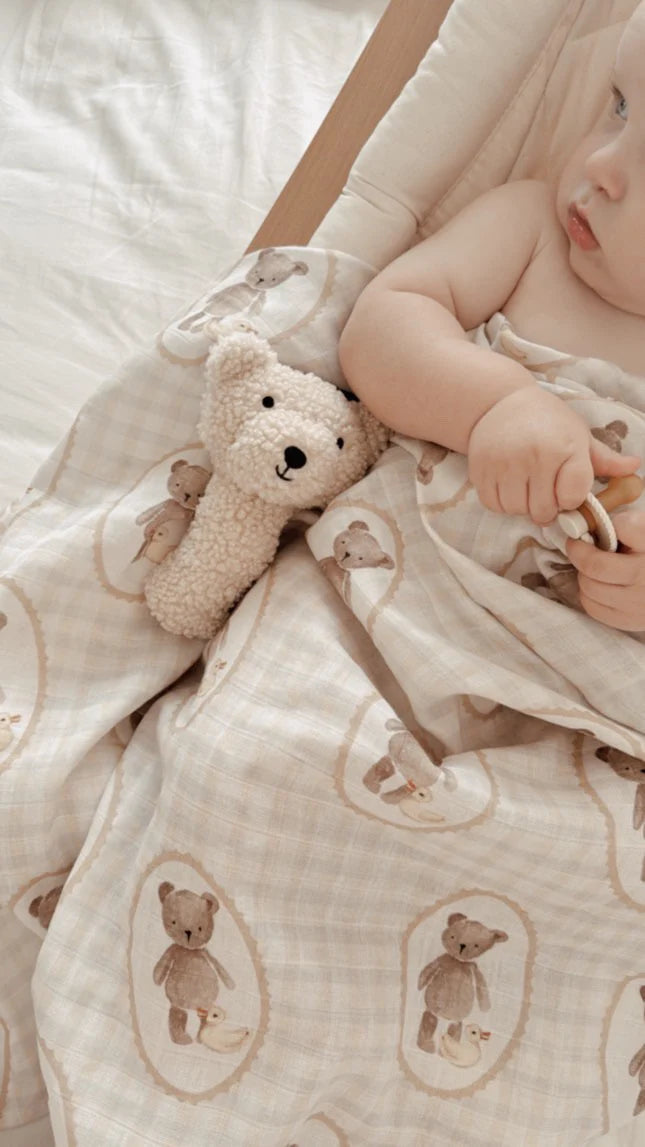 Pop Ya Tot Ted & Duck Swaddle Wrap