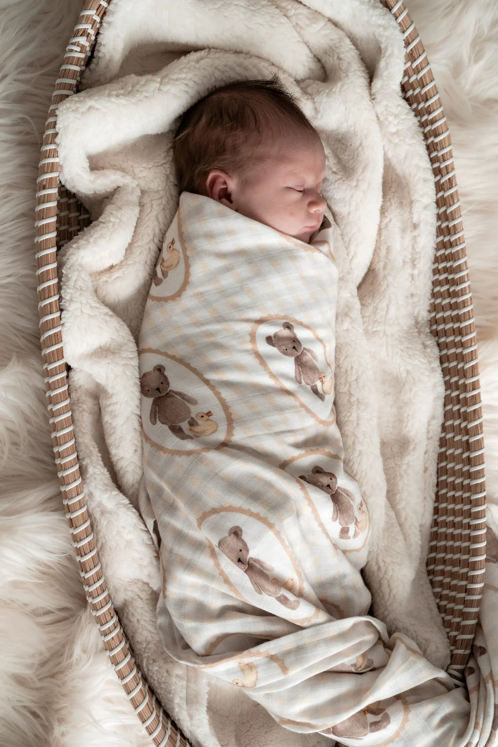 Pop Ya Tot Ted & Duck Swaddle Wrap
