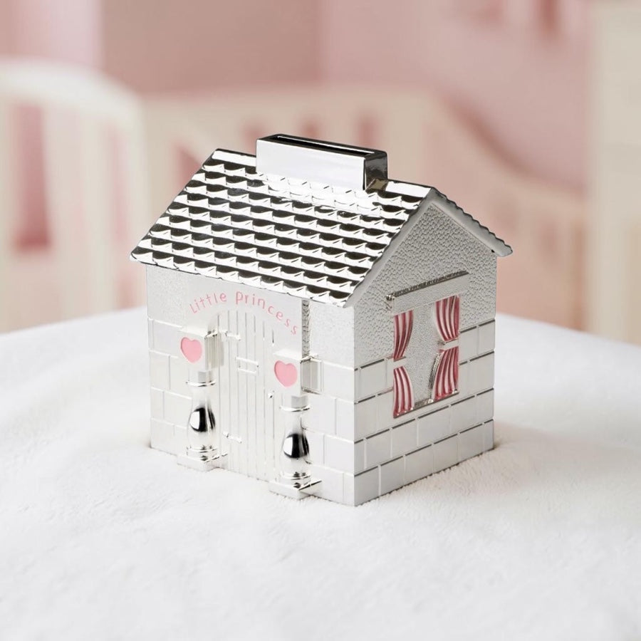 Russell Collection Silverplate Little Princess House Money Bank