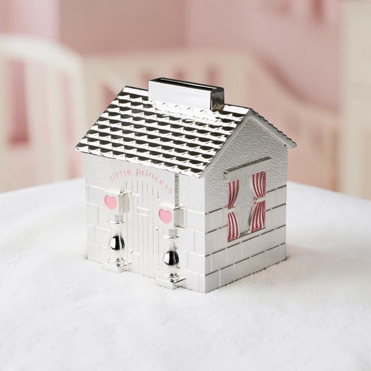 Russell Collection Silverplate Little Princess House Money Bank