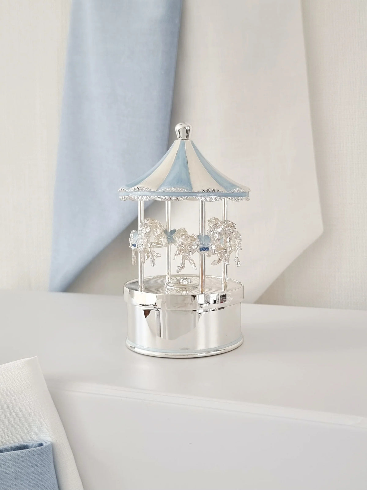 Russell Collection Blue Rocking Horse Carousel