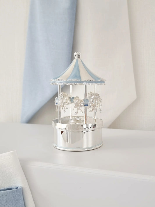 Russell Collection Blue Rocking Horse Carousel