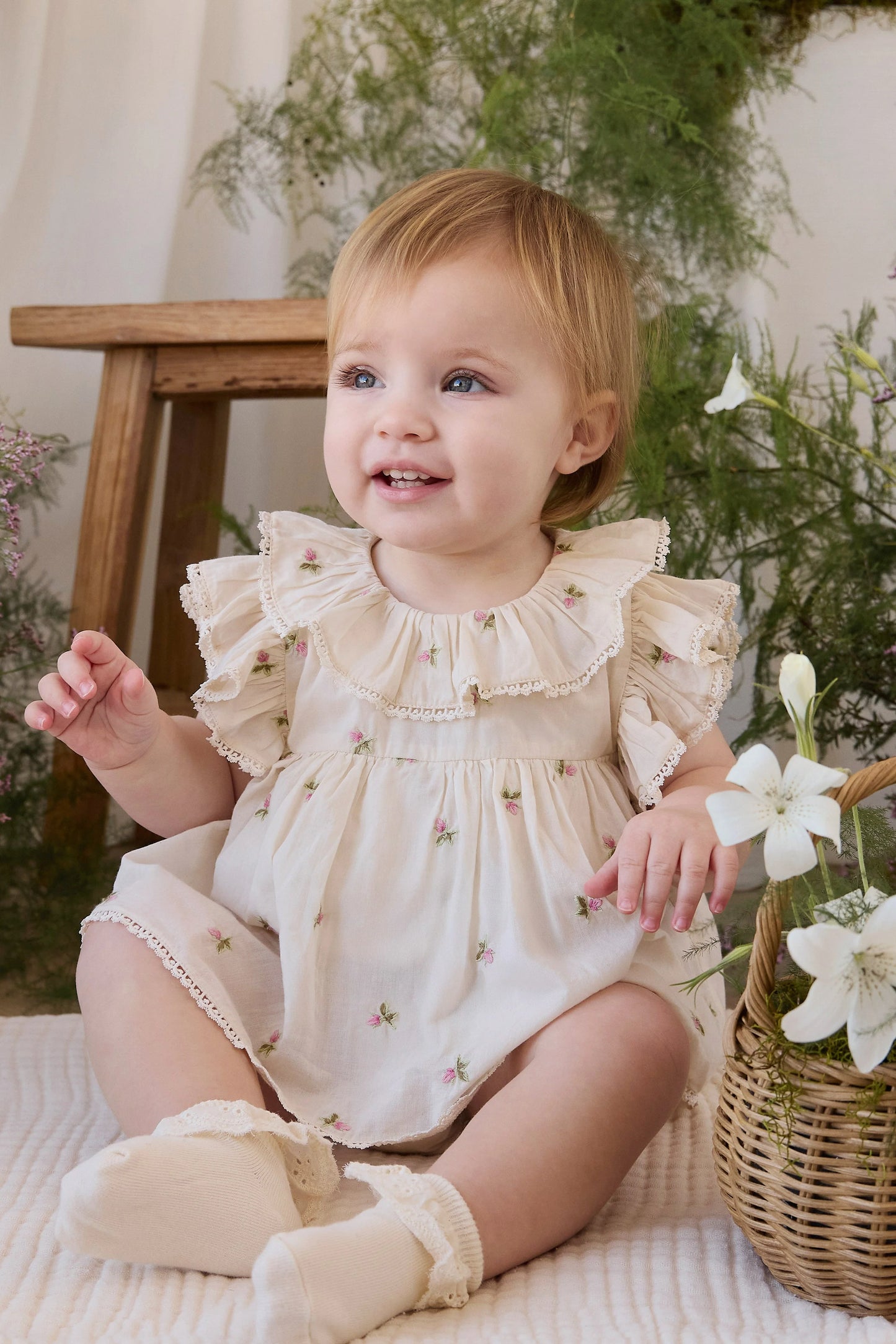 Jamie Kay Frannie Playsuit Rosebud Egret