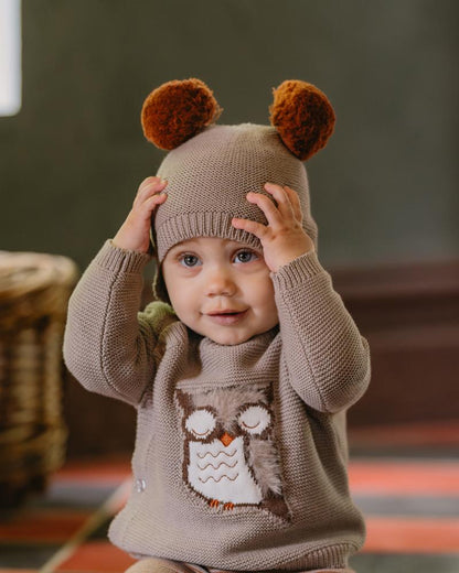 Bébé by Minihaha Eli Pom Pom Knitted Beanie