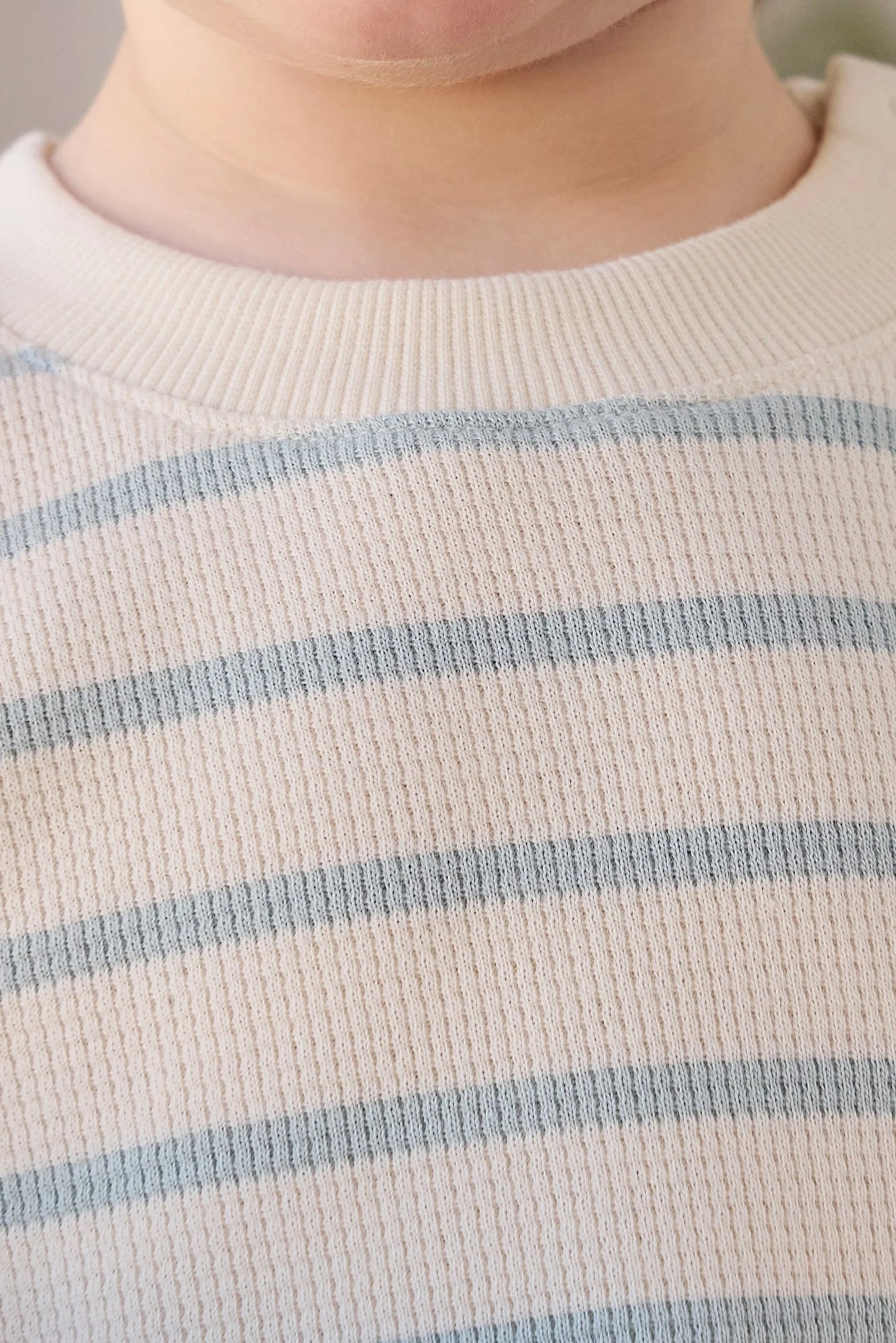 Jamie Kay Waffle Leith Tee James Stripe Reef/Cloud
