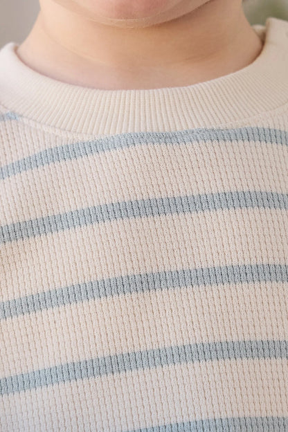 Jamie Kay Waffle Leith Tee James Stripe Reef/Cloud