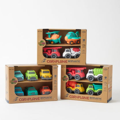 Jiggle & Giggle Bioplastic Car & Plane Set – 3  Designs