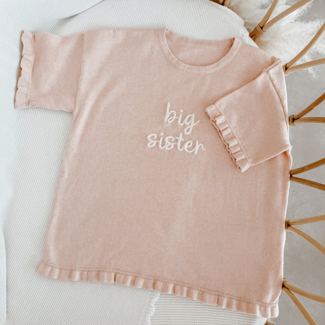 Blossom & Pear 'Big Sister' Tee Pink Lemonade