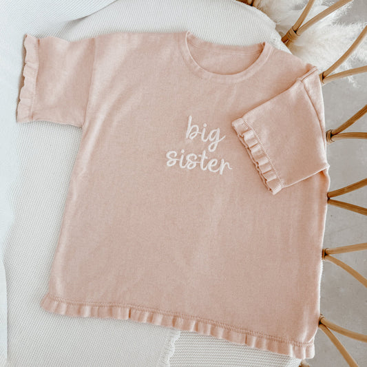 Blossom & Pear 'Big Sister' Tee Pink Lemonade