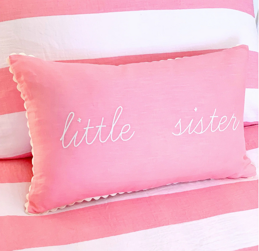 Little Nordic Sol ‘Little Sister’ Linen Cushion with Insert