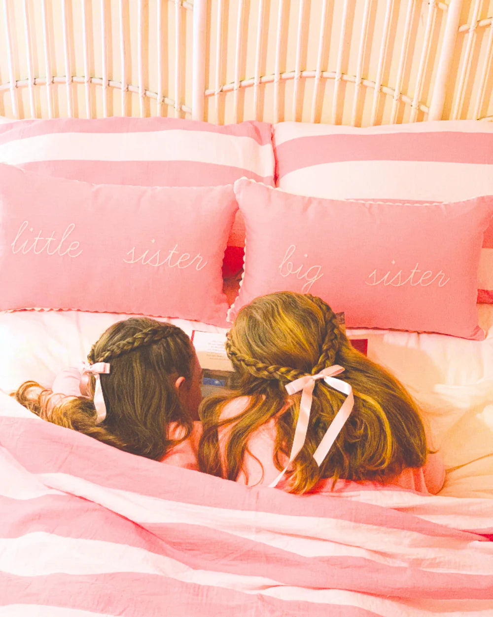 Little Nordic Sol ‘Big Sister’ Linen Cushion with Insert