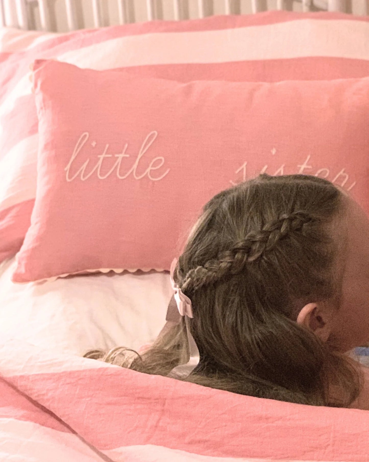 Little Nordic Sol ‘Little Sister’ Linen Cushion with Insert