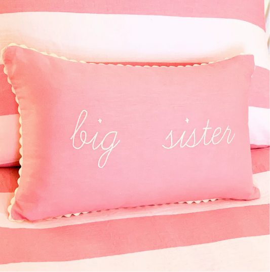 Little Nordic Sol ‘Big Sister’ Linen Cushion with Insert