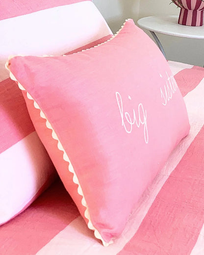 Little Nordic Sol ‘Big Sister’ Linen Cushion with Insert