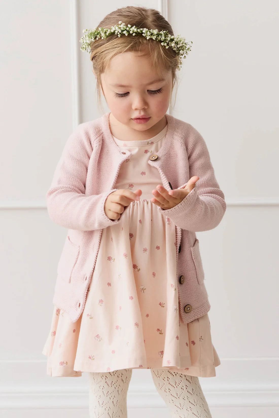 Jamie Kay Aude Cardigan Dainty Pink Marle