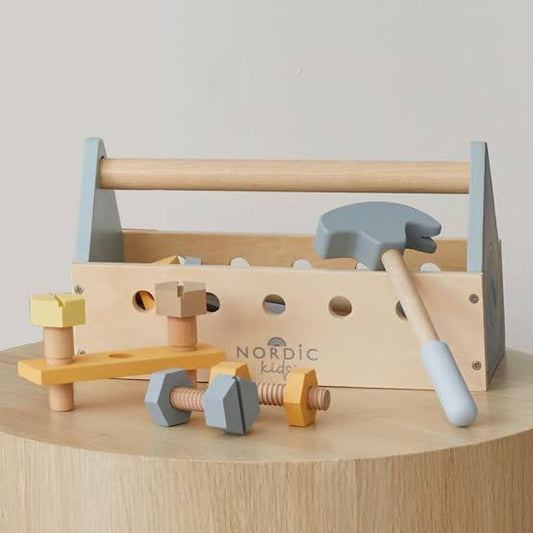 Nordic Kids Wooden Tool Box Set