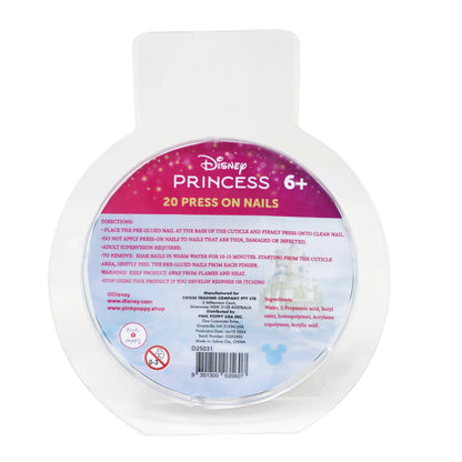 Pink Poppy Disney Princess Press On Nails