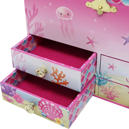 Pink Poppy Mermazing Mermaid Musical Jewellery Box Medium