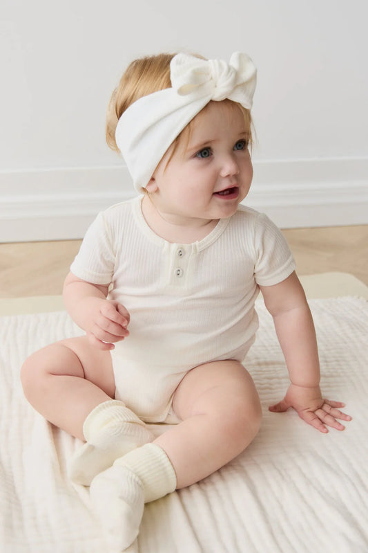 Jamie Kay Modal Darcy Rib Tee Bodysuit Milk