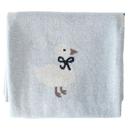 Alimrose Duck Baby Blanket Blue