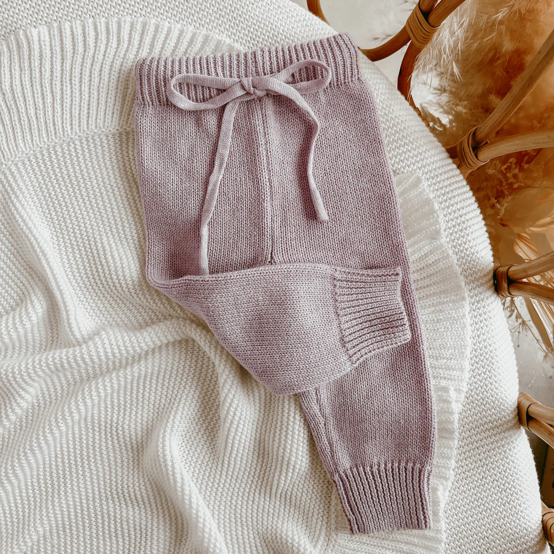 Blossom & Pear Mini Knit Pants Lavender