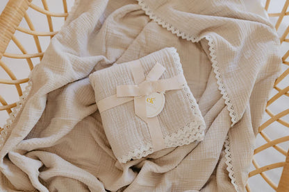 Confetti Kidz Classic Muslin Blanket Oatmeal